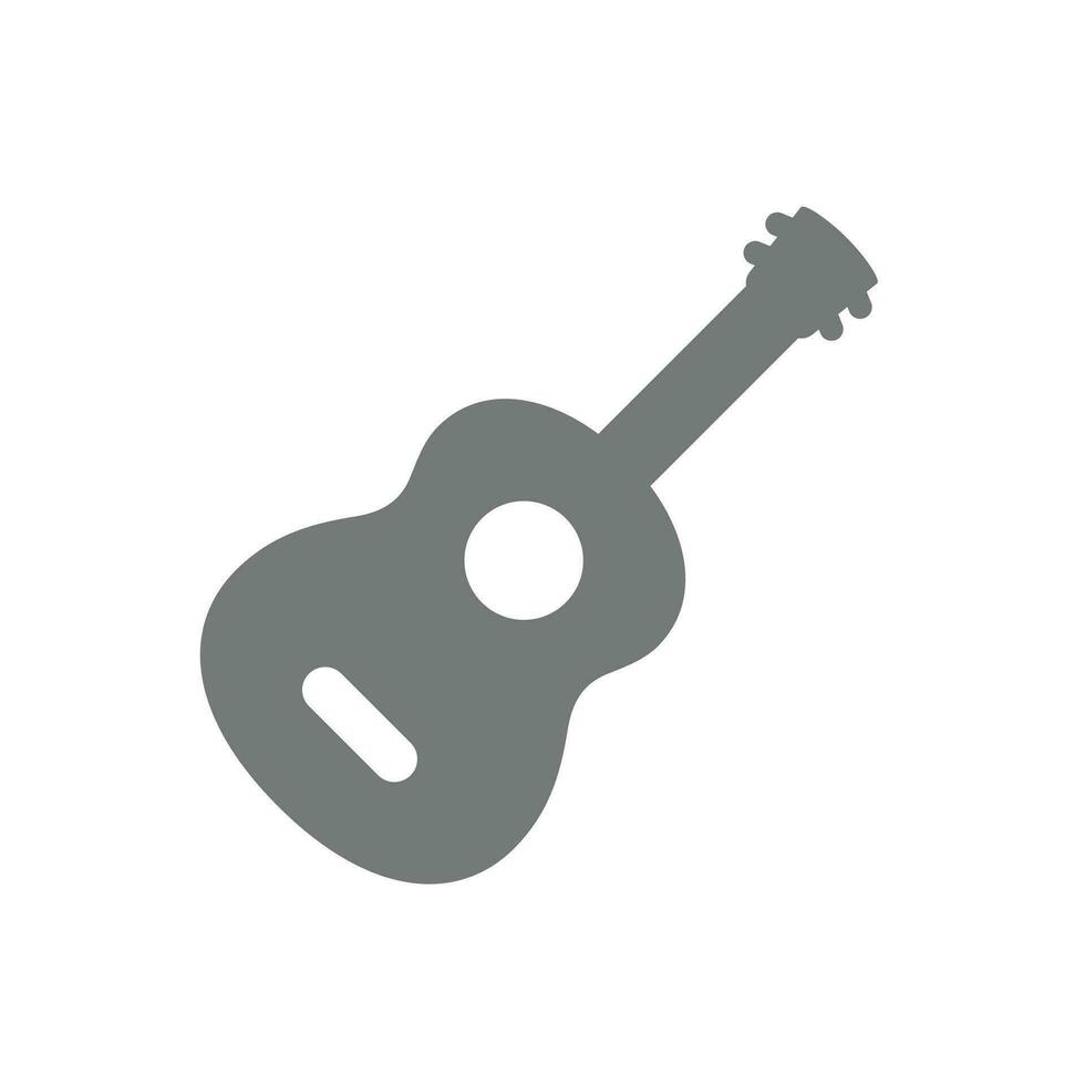 gitarr vektor ikon. enkel musikalisk symbol.