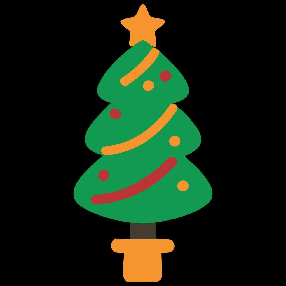 Weihnachtsbaum-Vektor-Design vektor