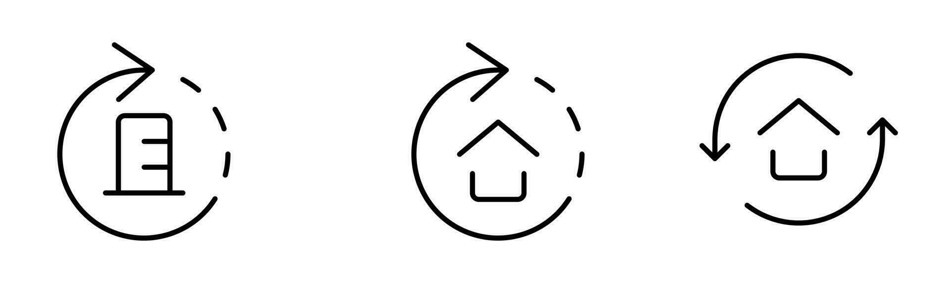 Aktualisierung Zuhause Symbol, Haus Ändern Symbol Vektor, einfach Zeichen und Symbol. Zuhause Symbole entworfen im gefüllt, Umriss, Linie und Schlaganfall Stil können Sein benutzt zum Netz, Handy, Mobiltelefon, ui vektor