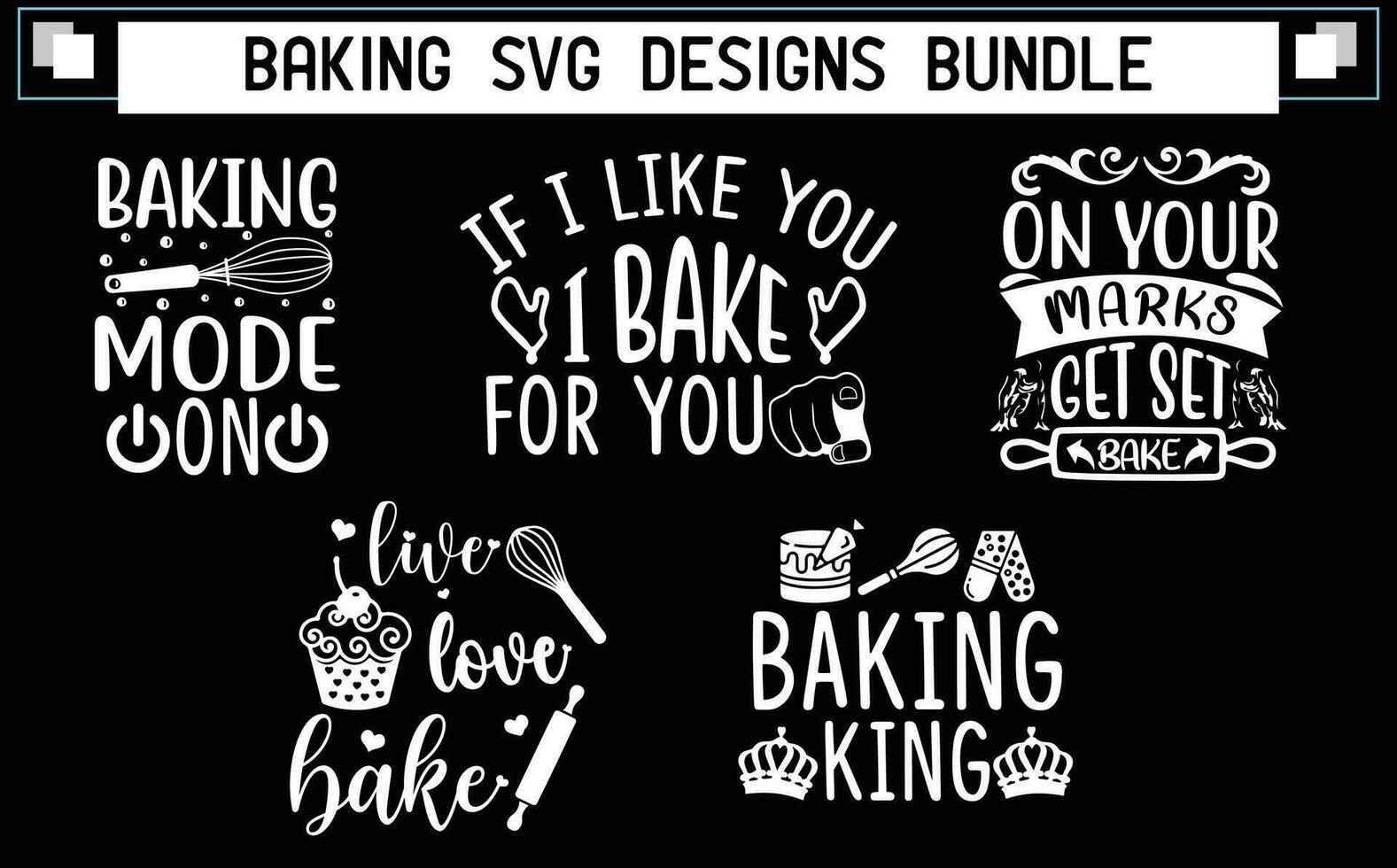 bakning design bunt vektor