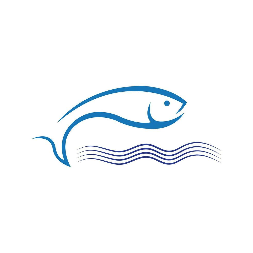 Fisch-Logo-Vorlage vektor