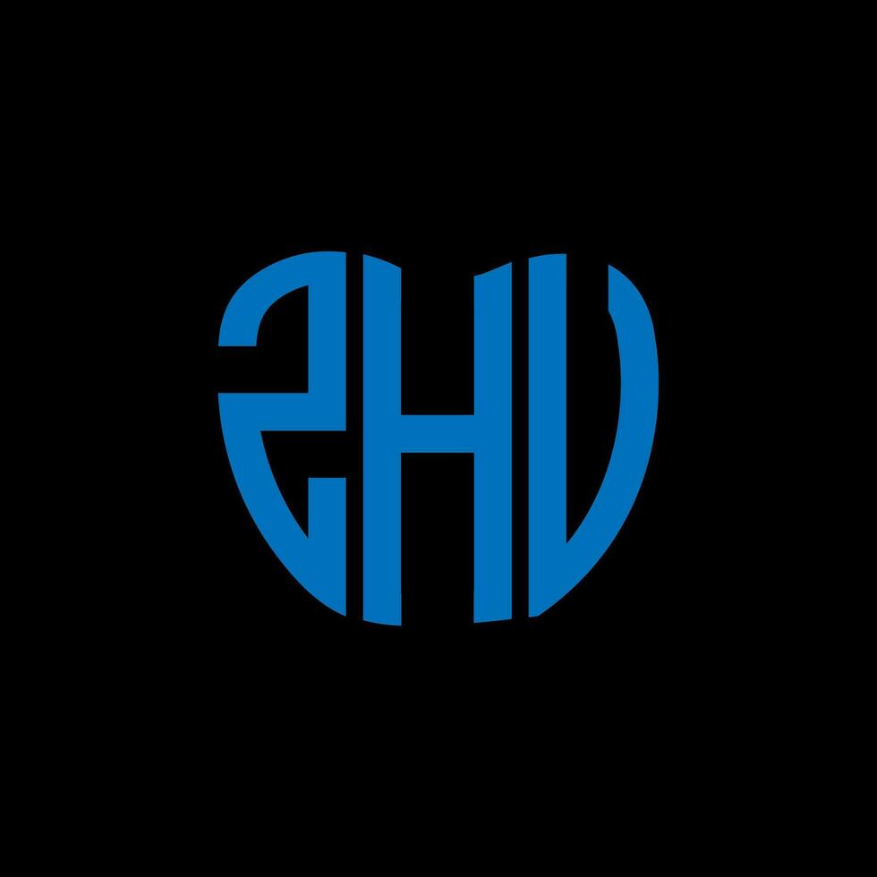 zhu brev logotyp kreativ design. zhu unik design. vektor