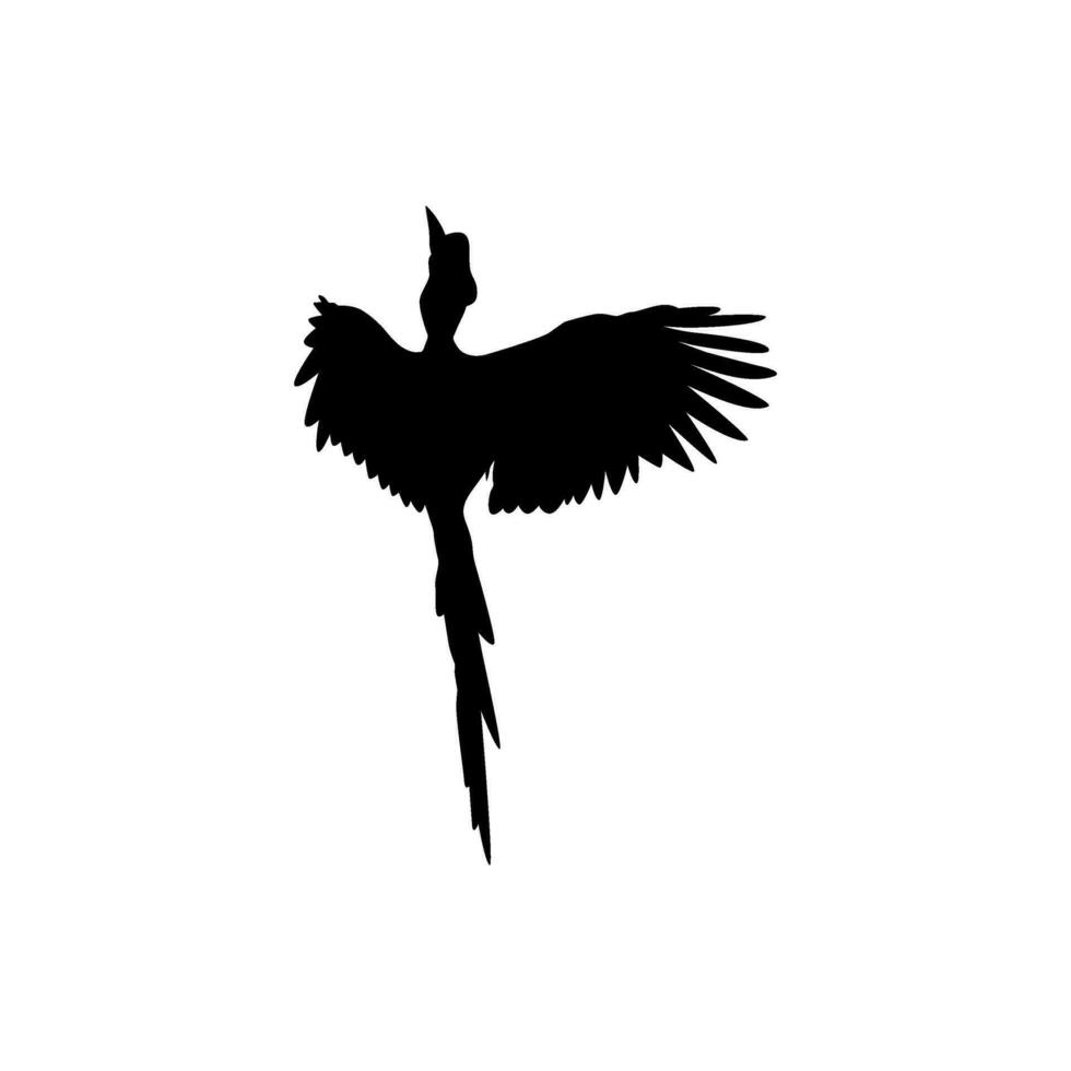 fliegend großartig Horn Vogel Silhouette. können verwenden zum Kunst Illustration, Logo Gramm, Webseite, Piktogramm oder Grafik Design Element. Vektor Illustration