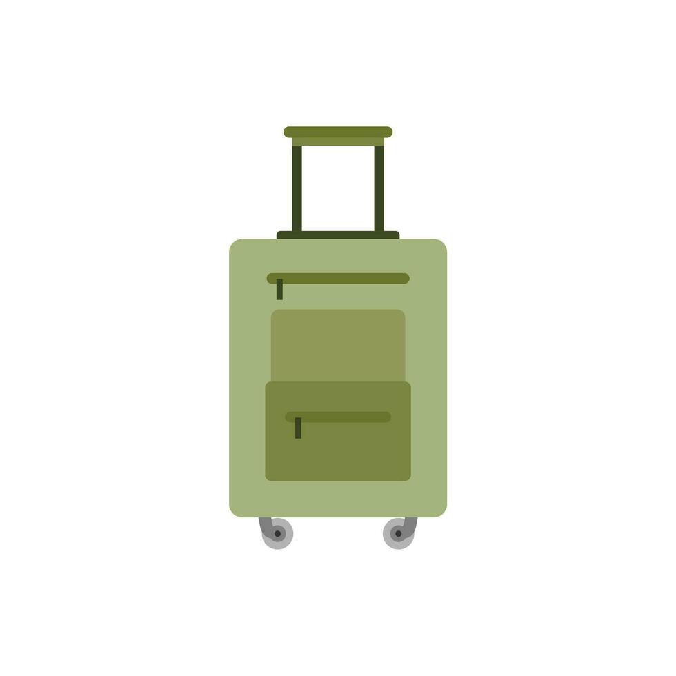 bagage för resa resväska för semester och resa vektor illustration på vit bakgrund