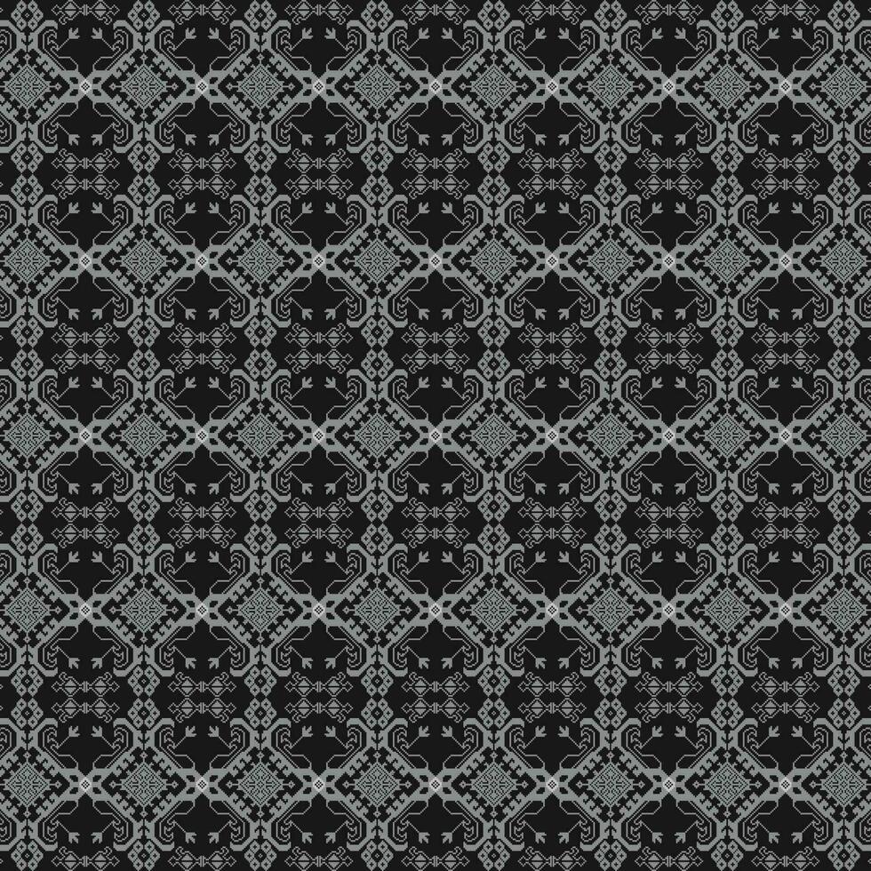 ein schwarz und Weiß Hintergrund mit ein Muster, wiederholt nahtlos Rand vektor