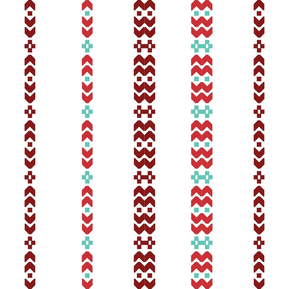 abstrakt geometrisch Muster Grenzen mit rot und Blau Linien auf ein Weiß Hintergrund vektor
