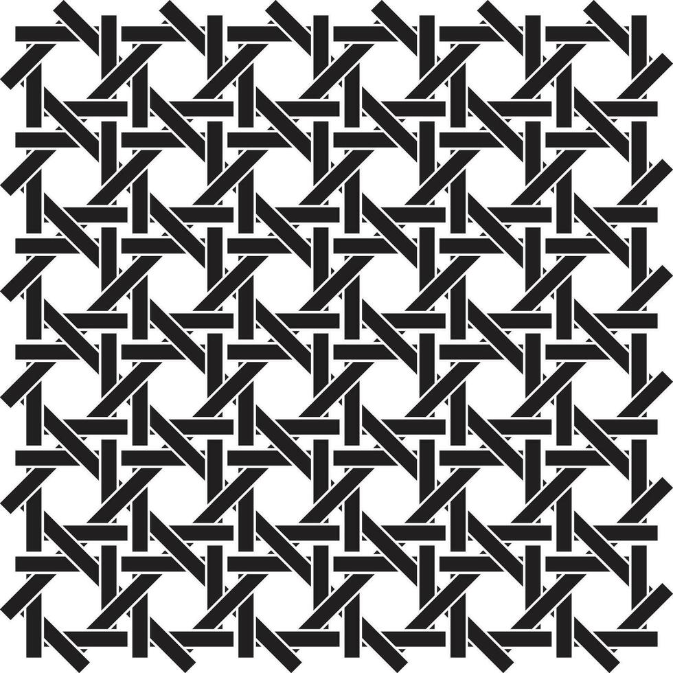 en svart och vit mönster skapande illusion av symmetrisk sy effekt illusion vektor