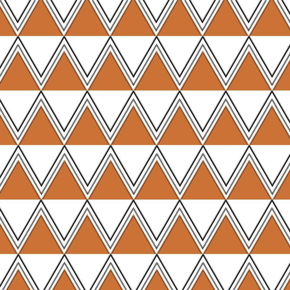 ein abstrakt geometrisch Muster im Orange und Weiß vektor