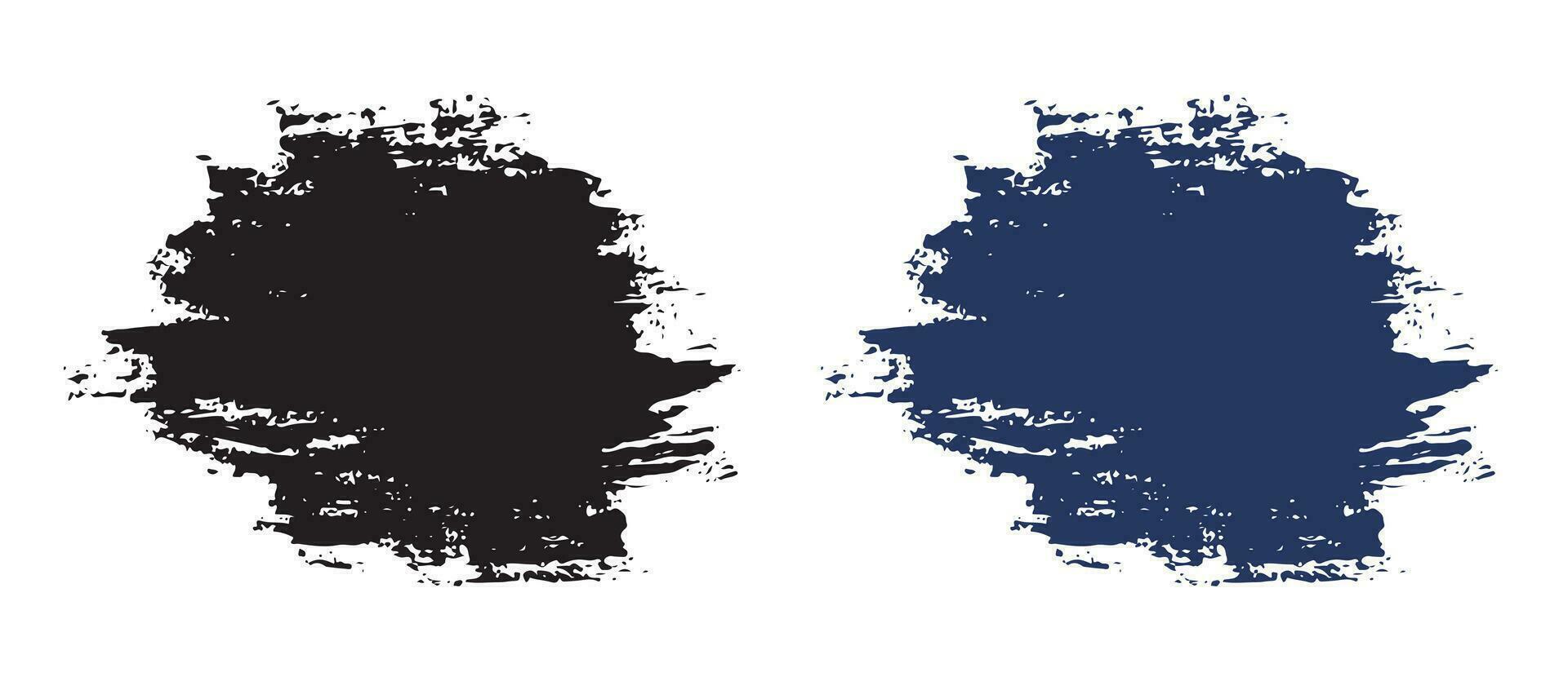 vektor illustration uppsättning av borsta stroke vattenfärg bakgrund