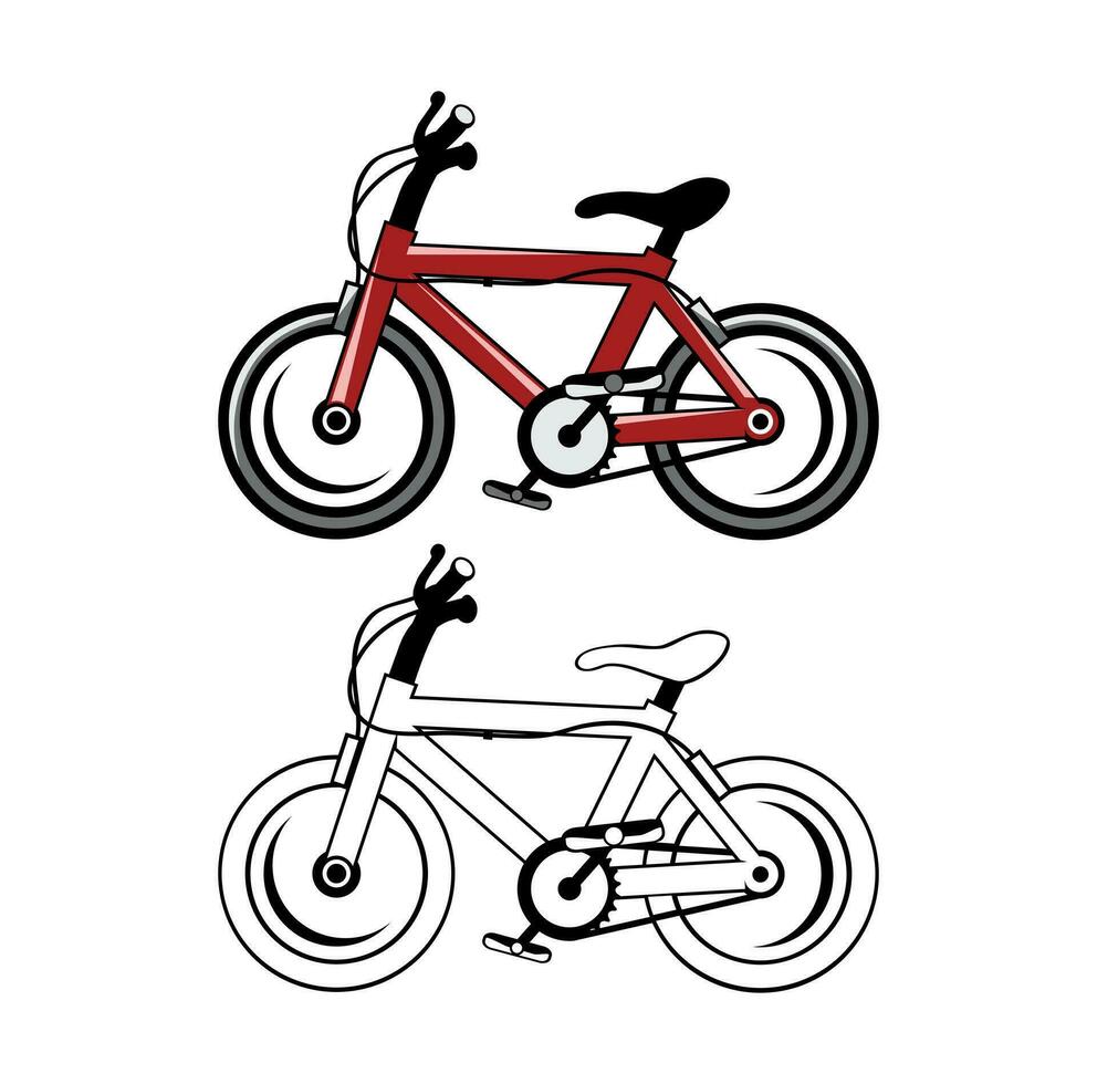 cykel tecknad serie design illustration vektor