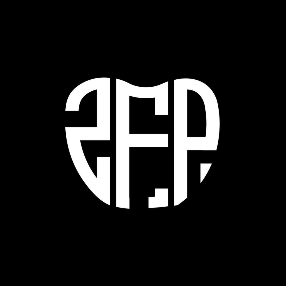 zfp brev logotyp kreativ design. zfp unik design. vektor