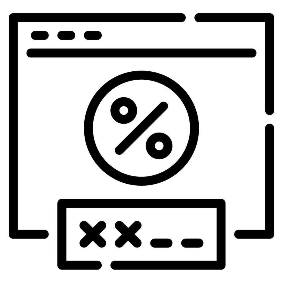 Promo Code Symbol Illustration, zum Netz, Anwendung, Infografik, usw vektor