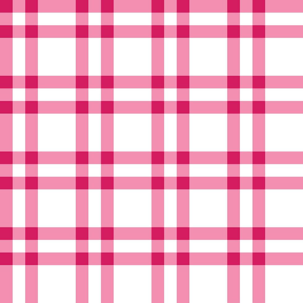 Rosa Plaid Muster. Plaid Muster Hintergrund. Plaid Hintergrund. nahtlos Muster. zum Hintergrund, Dekoration, Geschenk Verpackung, Gingham Tischdecke, Decke, Schottenstoff. vektor