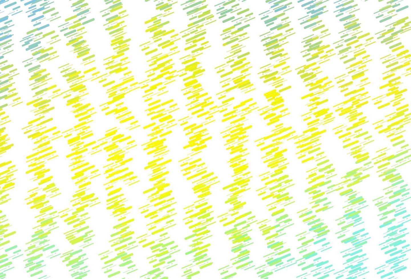 hellgrüner, gelber Vektorhintergrund mit geraden Linien. vektor