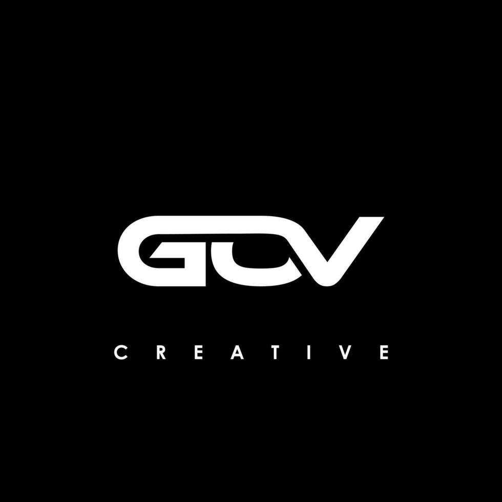 gov brev första logotyp design mall vektor illustration
