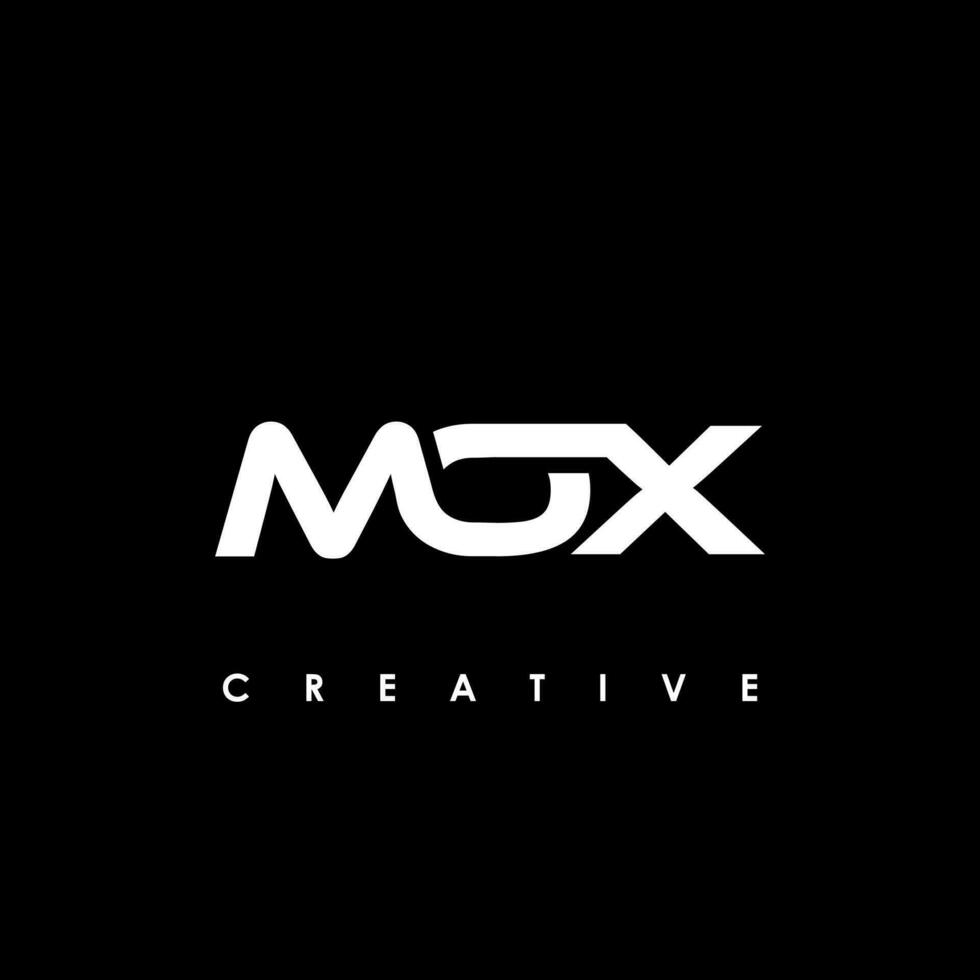 mox brev första logotyp design mall vektor illustration