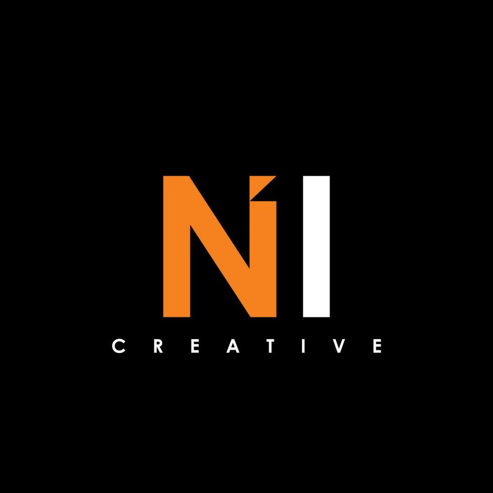 n1 Brief Initiale Logo Design Vorlage Vektor Illustration