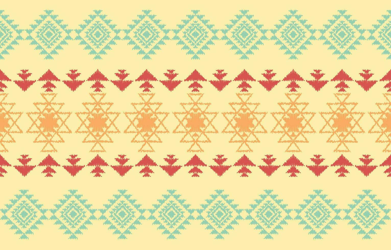 etnisk abstrakt ikat konst. aztec prydnad skriva ut. geometrisk etnisk mönster sömlös Färg orientalisk. design för bakgrund ,ridå, matta, tapet, Kläder, omslag, batik, vektor illustration.