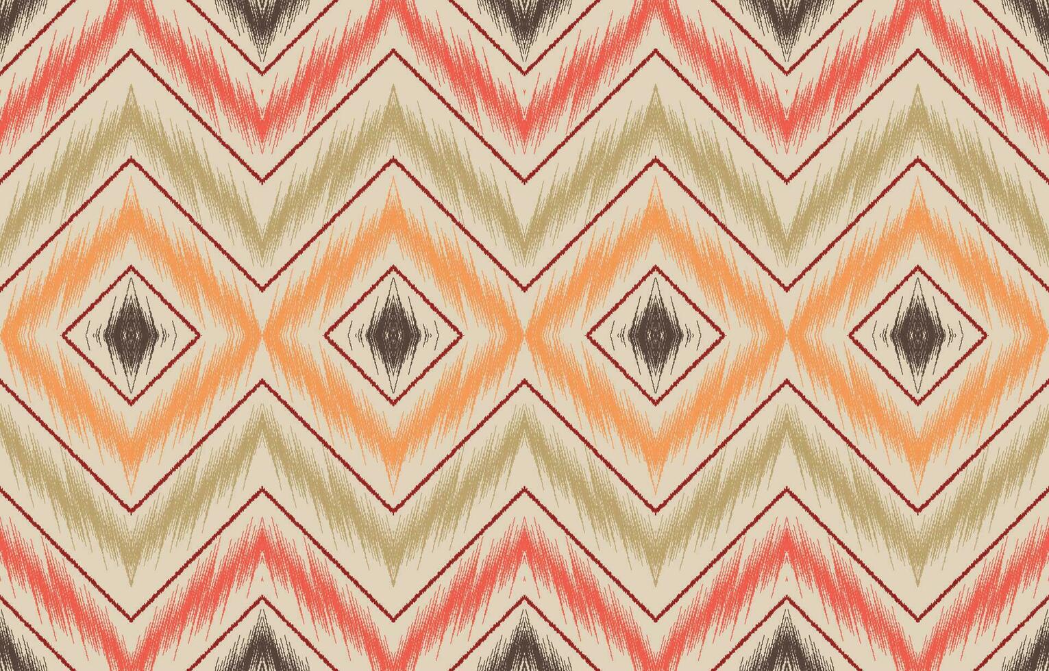 etnisk abstrakt ikat konst. aztec prydnad skriva ut. geometrisk etnisk mönster sömlös Färg orientalisk. design för bakgrund ,ridå, matta, tapet, Kläder, omslag, batik, vektor illustration.