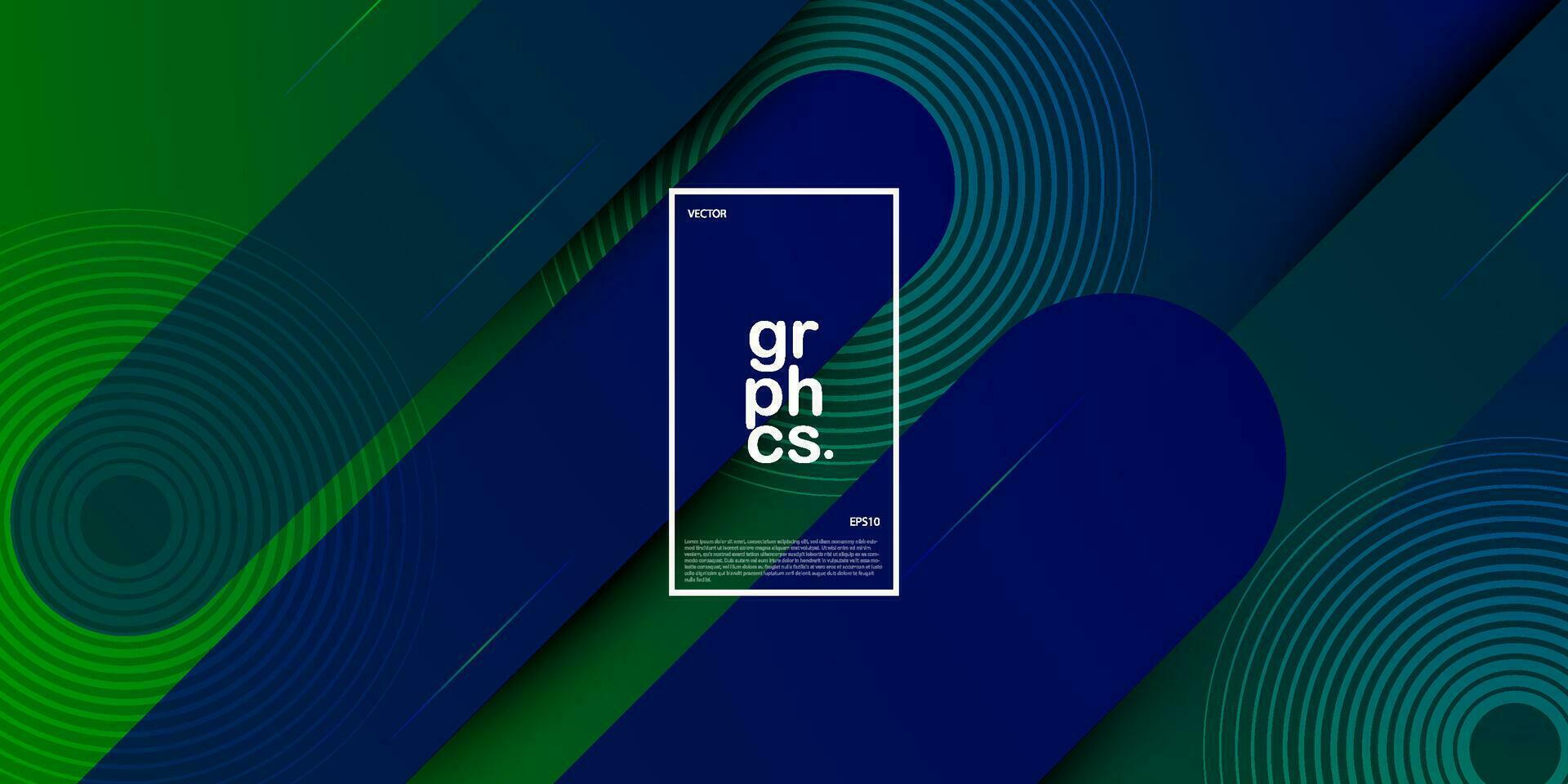 dynamisk enkel blå och grön lutning texturerad bakgrund design i 3d stil med mörk Färg. eps10 vektor