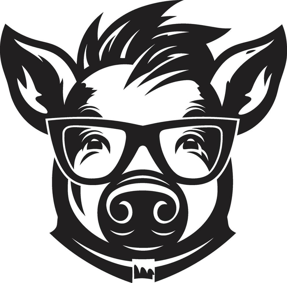 modern Schwein Silhouette künstlerisch Schwein Logo Konzept vektor