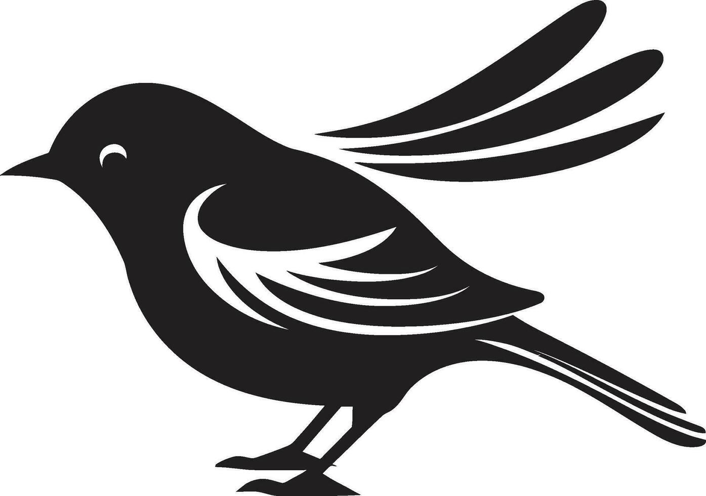 kunglig kungsfiskare logotyp fågelskådare dröm ikon vektor