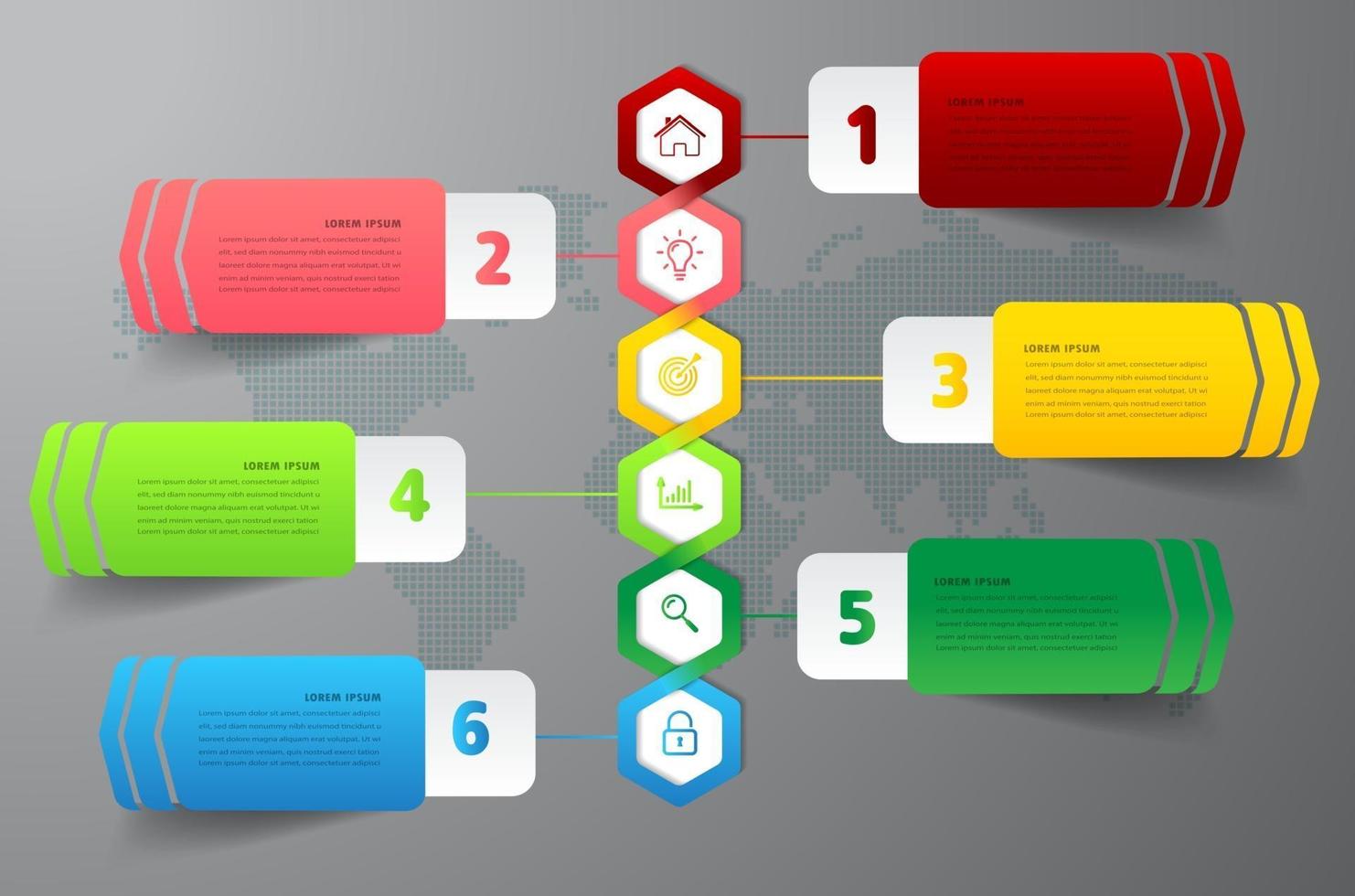 moderne Timeline-Textbox-Vorlage, Infografik-Banner vektor