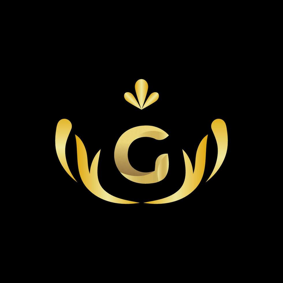 golden Brief G Logo Symbol Initiale Brief G Design Vektor Logo Design