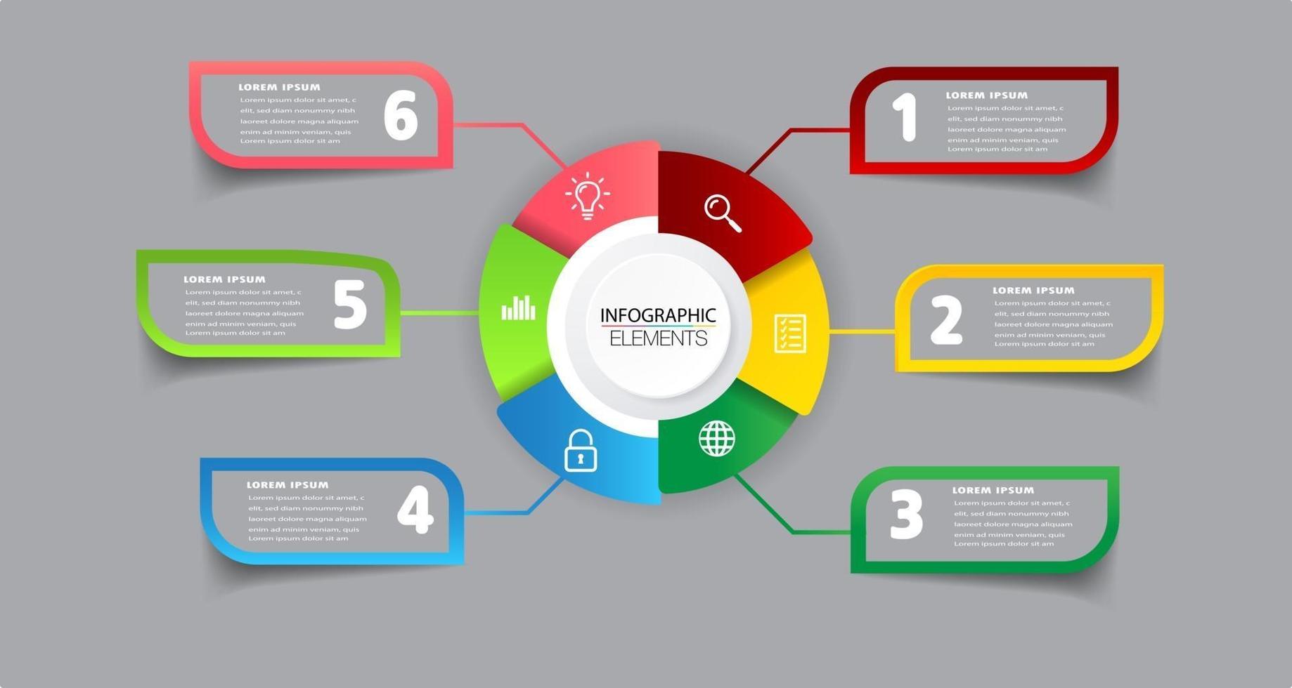 moderne Timeline-Textbox-Vorlage, Infografik-Banner vektor