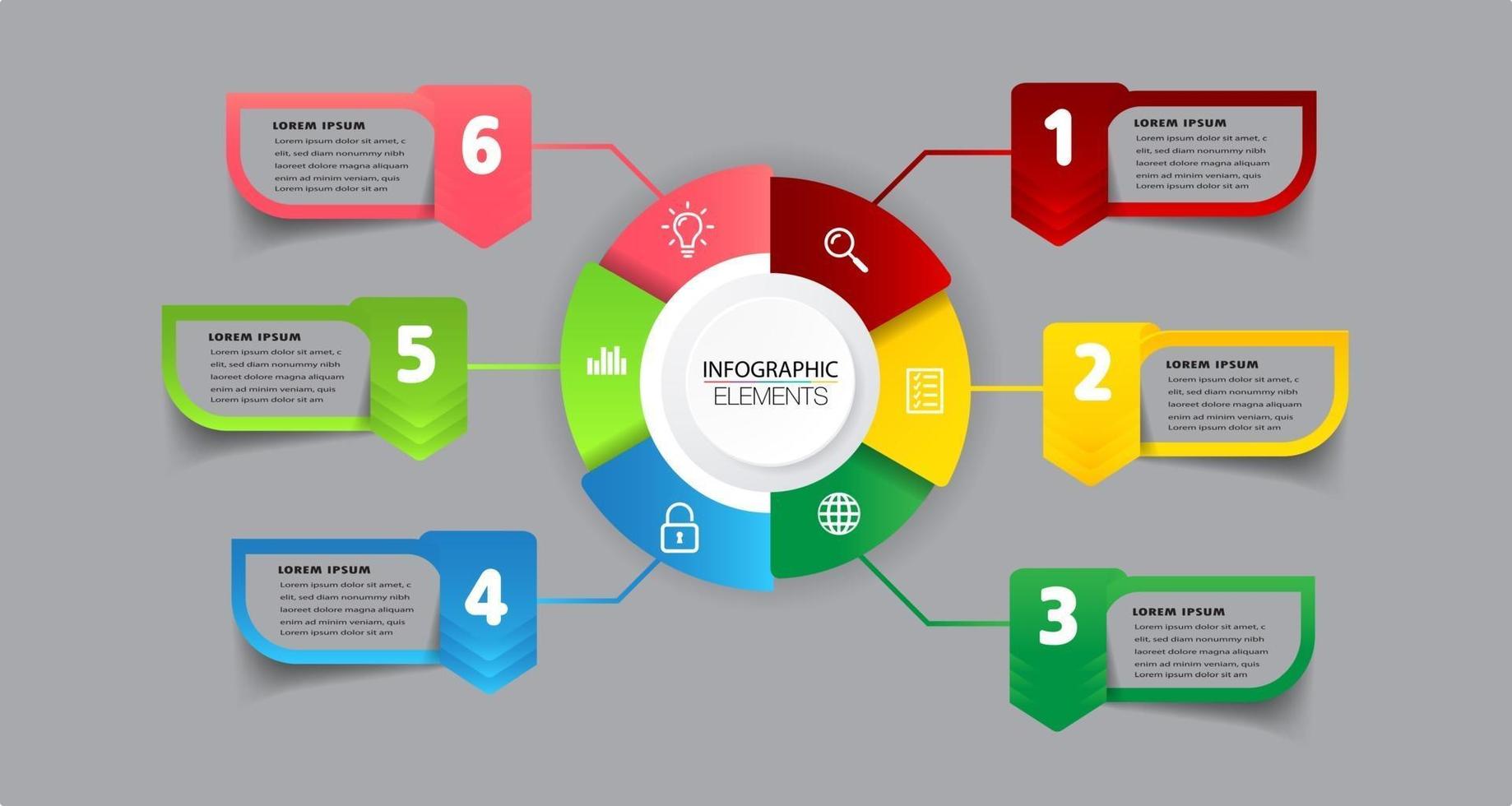 moderne Timeline-Textbox-Vorlage, Infografik-Banner vektor