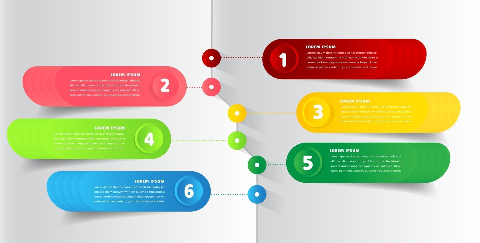 moderne Timeline-Textbox-Vorlage, Infografik-Banner vektor