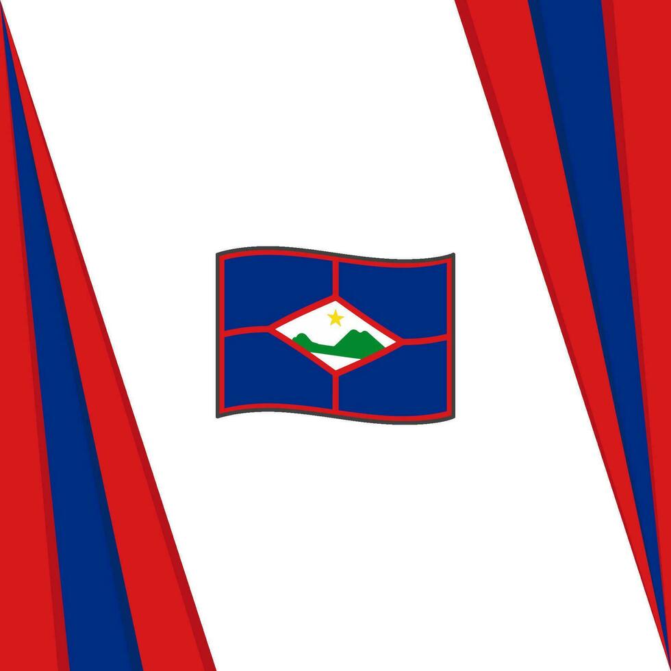 sint eustatius flagga abstrakt bakgrund design mall. sint eustatius oberoende dag baner social media posta. sint eustatius flagga vektor