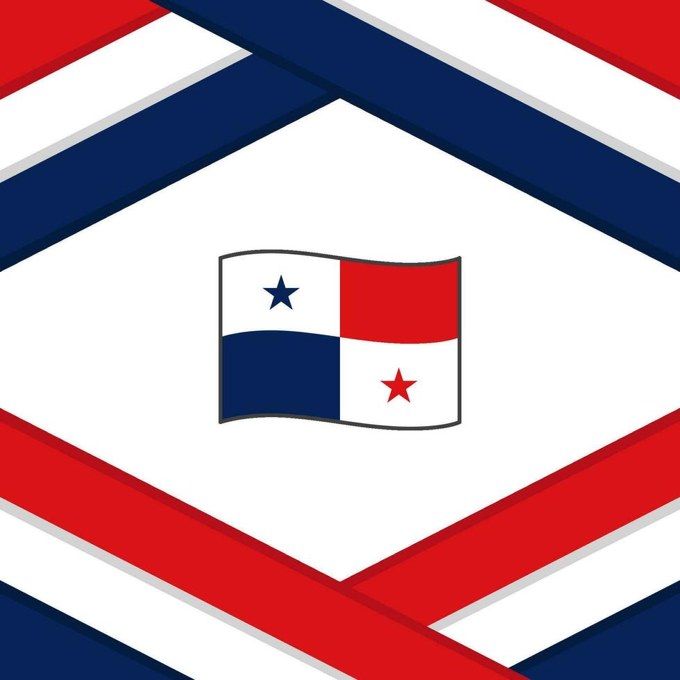 Panama Flagge abstrakt Hintergrund Design Vorlage. Panama Unabhängigkeit Tag Banner Sozial Medien Post. Panama Vorlage vektor