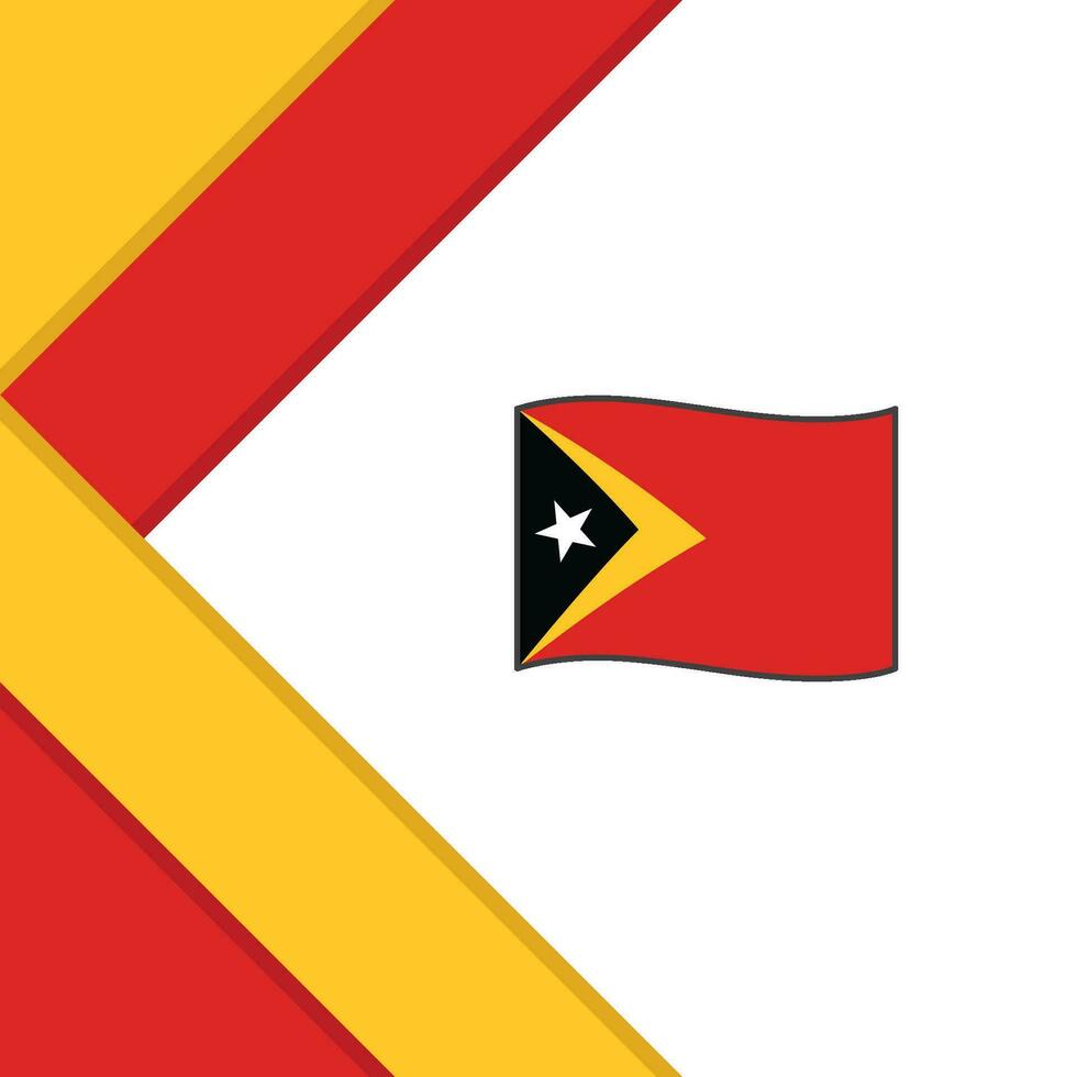 Timor leste Flagge abstrakt Hintergrund Design Vorlage. Timor leste Unabhängigkeit Tag Banner Sozial Medien Post. Timor leste Illustration vektor