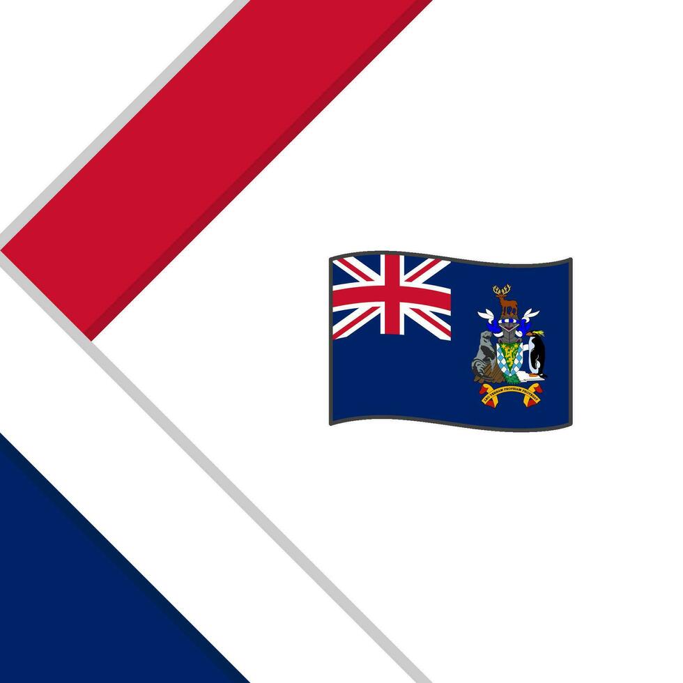 Süd Georgia und das Süd Sandwich Inseln Flagge abstrakt Hintergrund Design Vorlage. Unabhängigkeit Tag Banner Sozial Medien Post. Illustration vektor