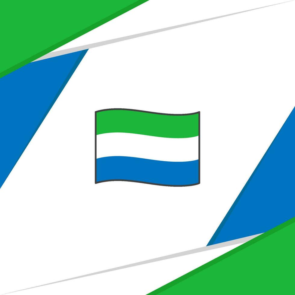 Sierra leone Flagge abstrakt Hintergrund Design Vorlage. Sierra leone Unabhängigkeit Tag Banner Sozial Medien Post. Sierra leone vektor