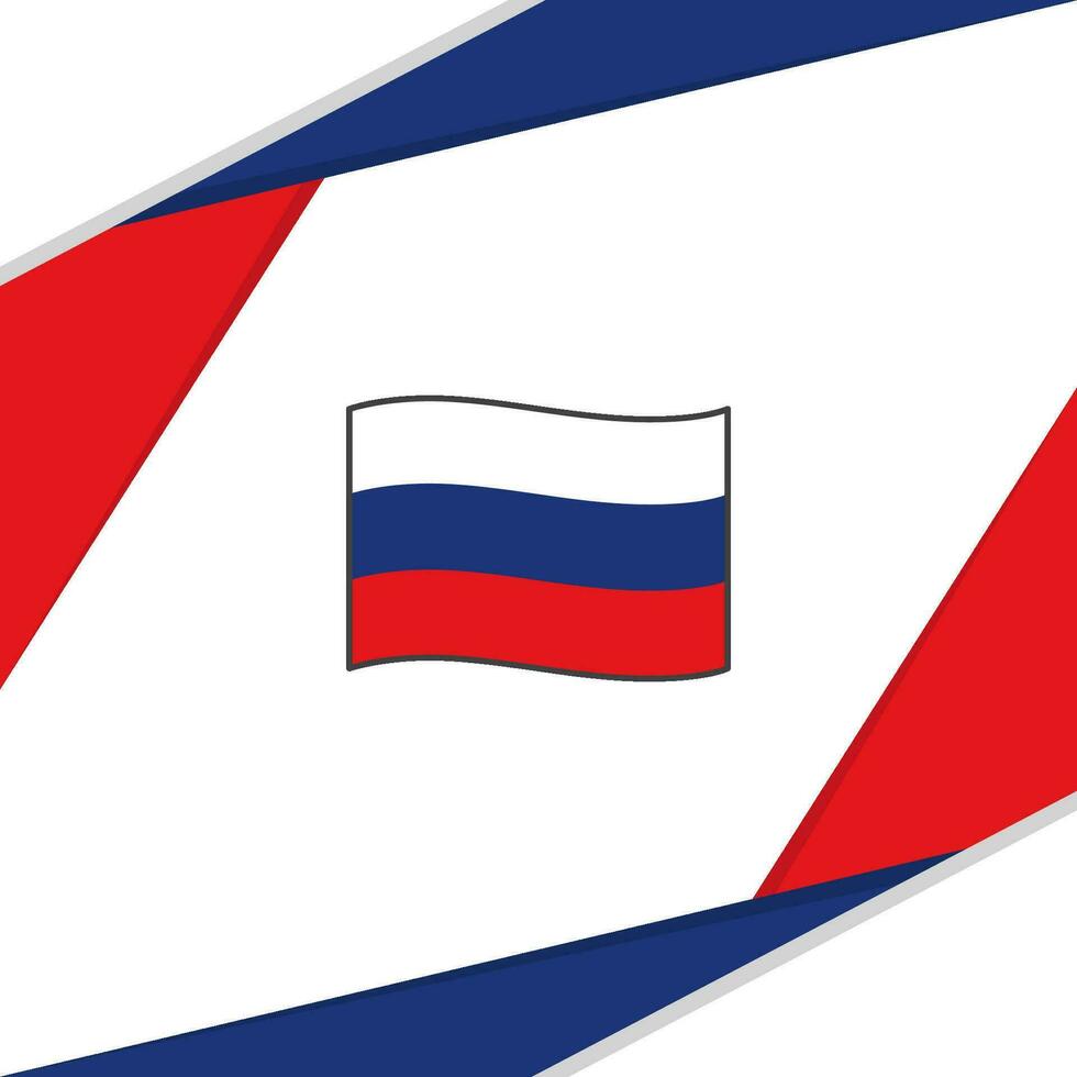 Russland Flagge abstrakt Hintergrund Design Vorlage. Russland Unabhängigkeit Tag Banner Sozial Medien Post. Russland vektor