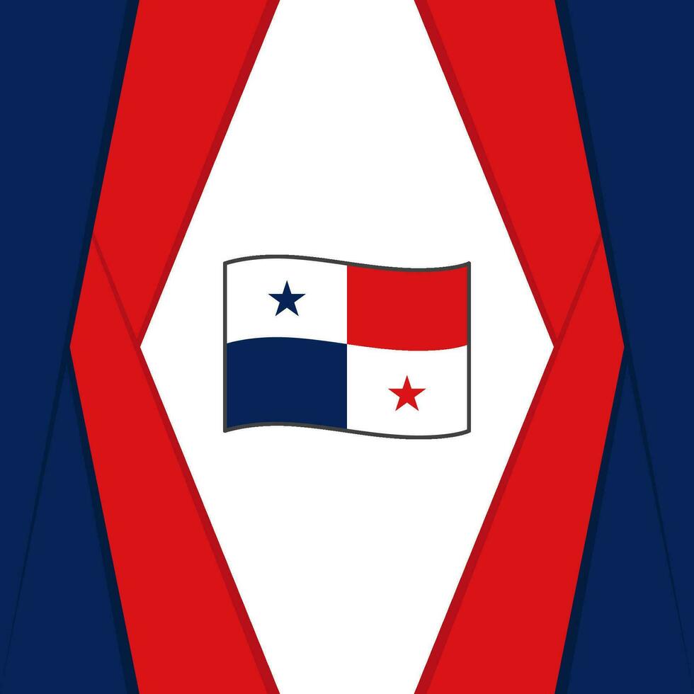 Panama Flagge abstrakt Hintergrund Design Vorlage. Panama Unabhängigkeit Tag Banner Sozial Medien Post. Panama Hintergrund vektor