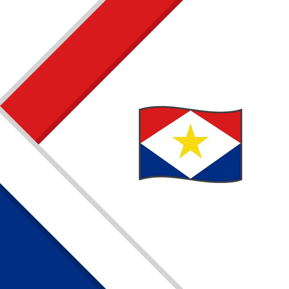 Saba Flagge abstrakt Hintergrund Design Vorlage. Saba Unabhängigkeit Tag Banner Sozial Medien Post. Saba Illustration vektor