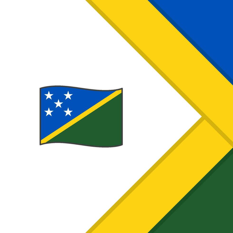 Solomon Inseln Flagge abstrakt Hintergrund Design Vorlage. Solomon Inseln Unabhängigkeit Tag Banner Sozial Medien Post. Solomon Inseln Karikatur vektor