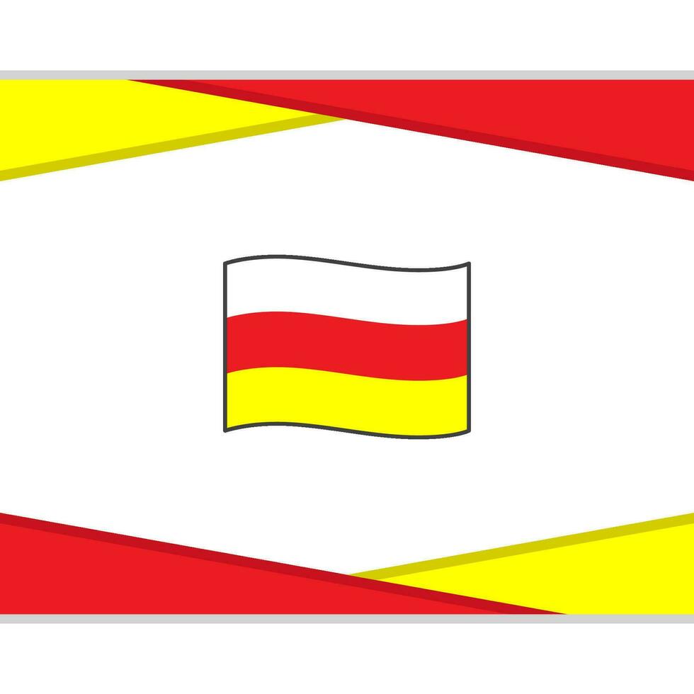 Süd ossetien Flagge abstrakt Hintergrund Design Vorlage. Süd ossetien Unabhängigkeit Tag Banner Sozial Medien Post. Süd ossetien Vektor