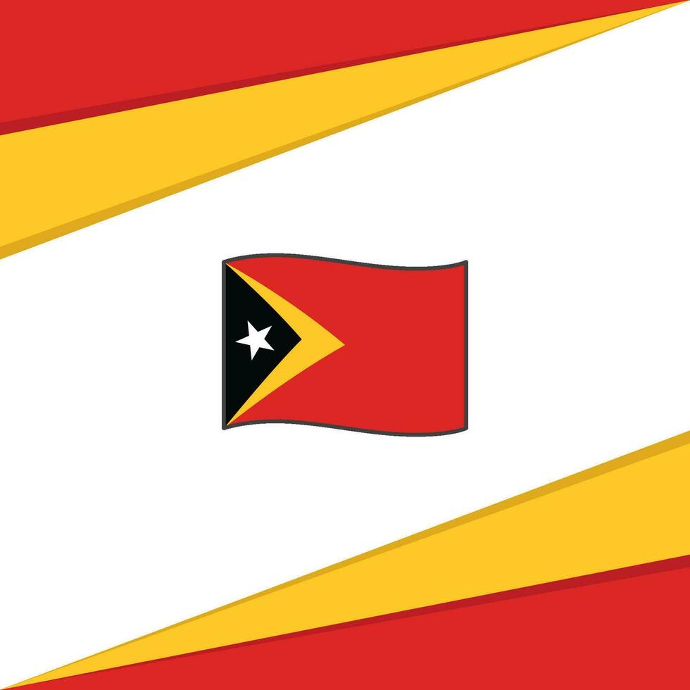 Timor leste Flagge abstrakt Hintergrund Design Vorlage. Timor leste Unabhängigkeit Tag Banner Sozial Medien Post. Timor leste Design vektor