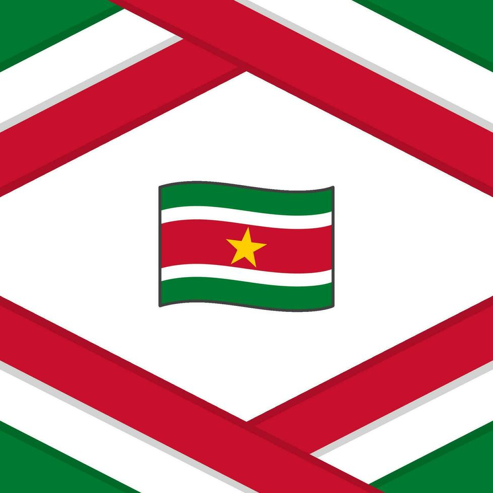 suriname flagga abstrakt bakgrund design mall. suriname oberoende dag baner social media posta. suriname mall vektor