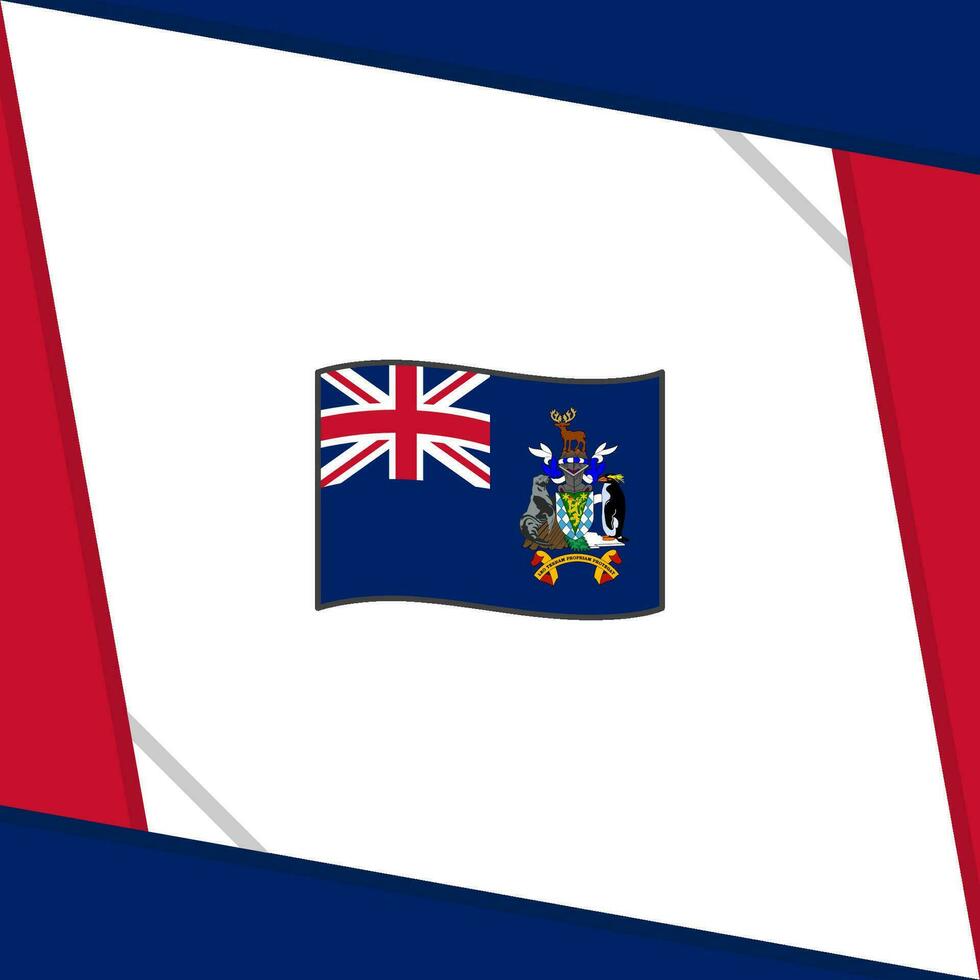 Süd Georgia und das Süd Sandwich Inseln Flagge abstrakt Hintergrund Design Vorlage. Unabhängigkeit Tag Banner Sozial Medien Post. Unabhängigkeit Tag vektor