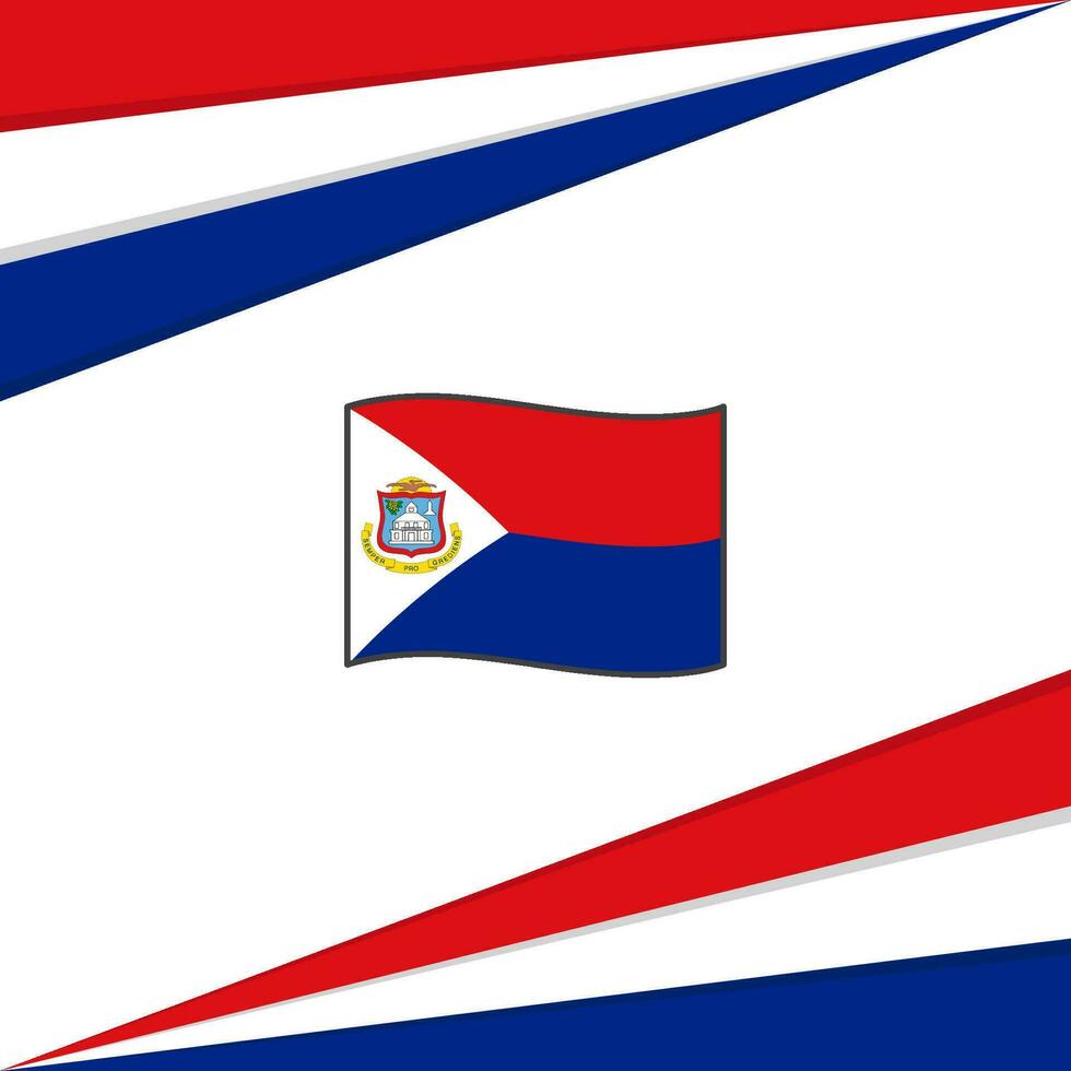 sint maarten Flagge abstrakt Hintergrund Design Vorlage. sint maarten Unabhängigkeit Tag Banner Sozial Medien Post. sint maarten Design vektor