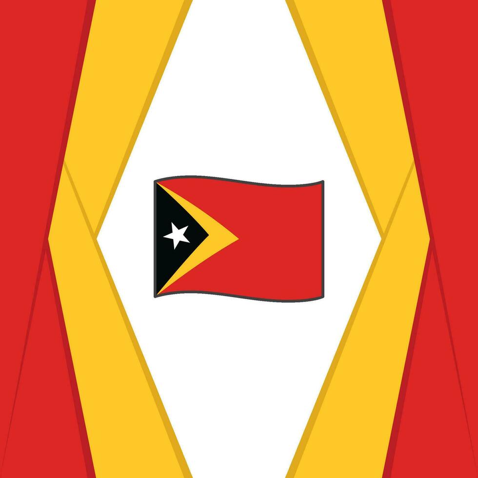 Timor leste Flagge abstrakt Hintergrund Design Vorlage. Timor leste Unabhängigkeit Tag Banner Sozial Medien Post. Timor leste Hintergrund vektor