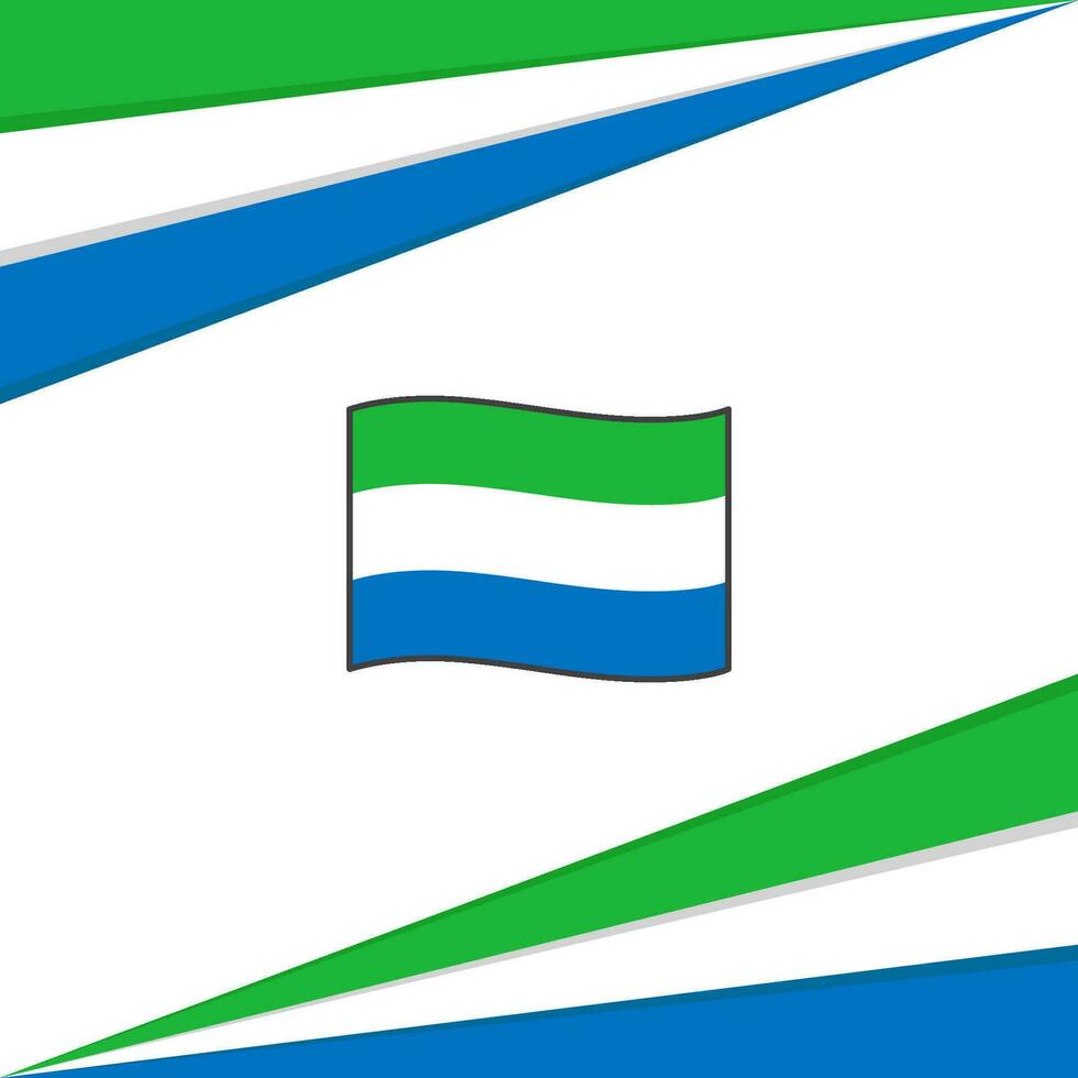 sierra leone flagga abstrakt bakgrund design mall. sierra leone oberoende dag baner social media posta. sierra leone design vektor