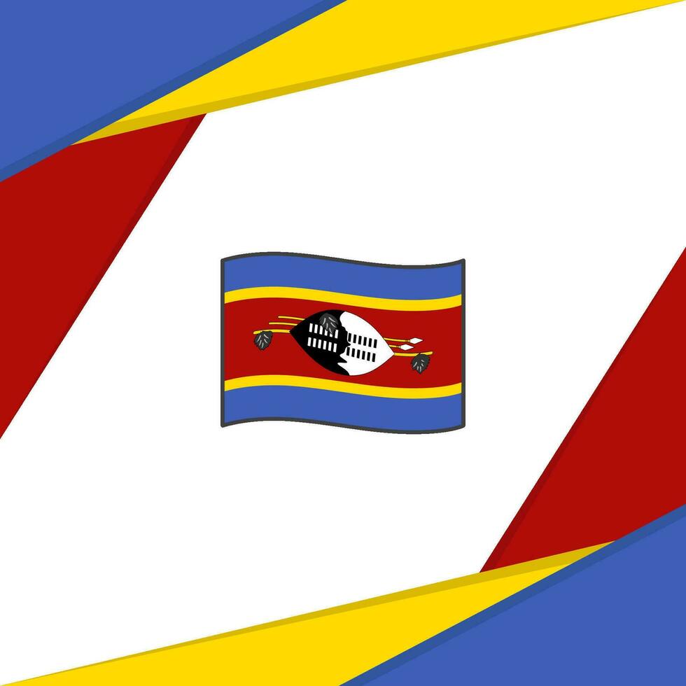 Swasiland Flagge abstrakt Hintergrund Design Vorlage. Swasiland Unabhängigkeit Tag Banner Sozial Medien Post. Swasiland vektor