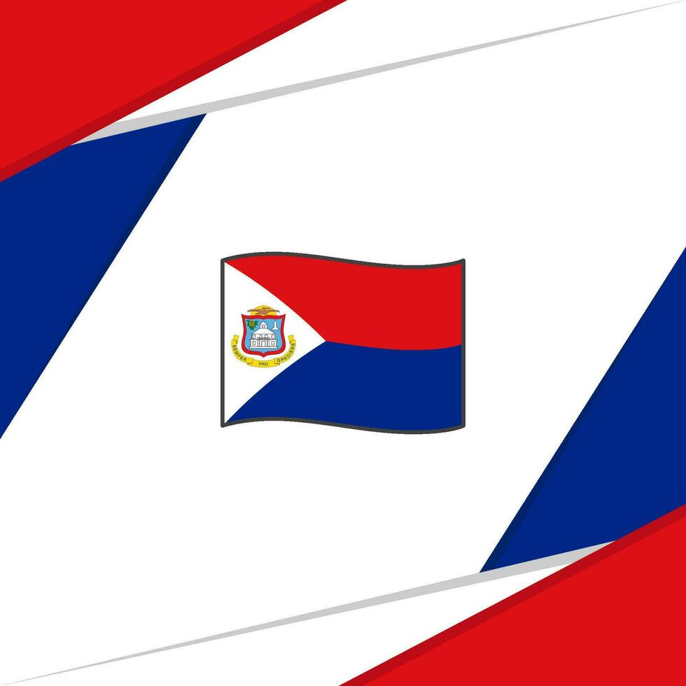 sint maarten Flagge abstrakt Hintergrund Design Vorlage. sint maarten Unabhängigkeit Tag Banner Sozial Medien Post. sint maarten vektor