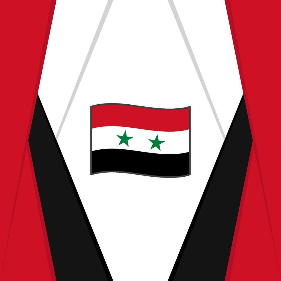 syrien flagga abstrakt bakgrund design mall. syrien oberoende dag baner social media posta. syrien bakgrund vektor